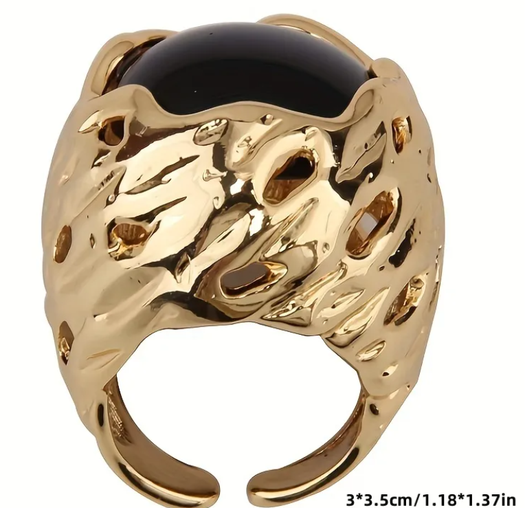 Arylic Allow Copper Open Ring (black2) image 4