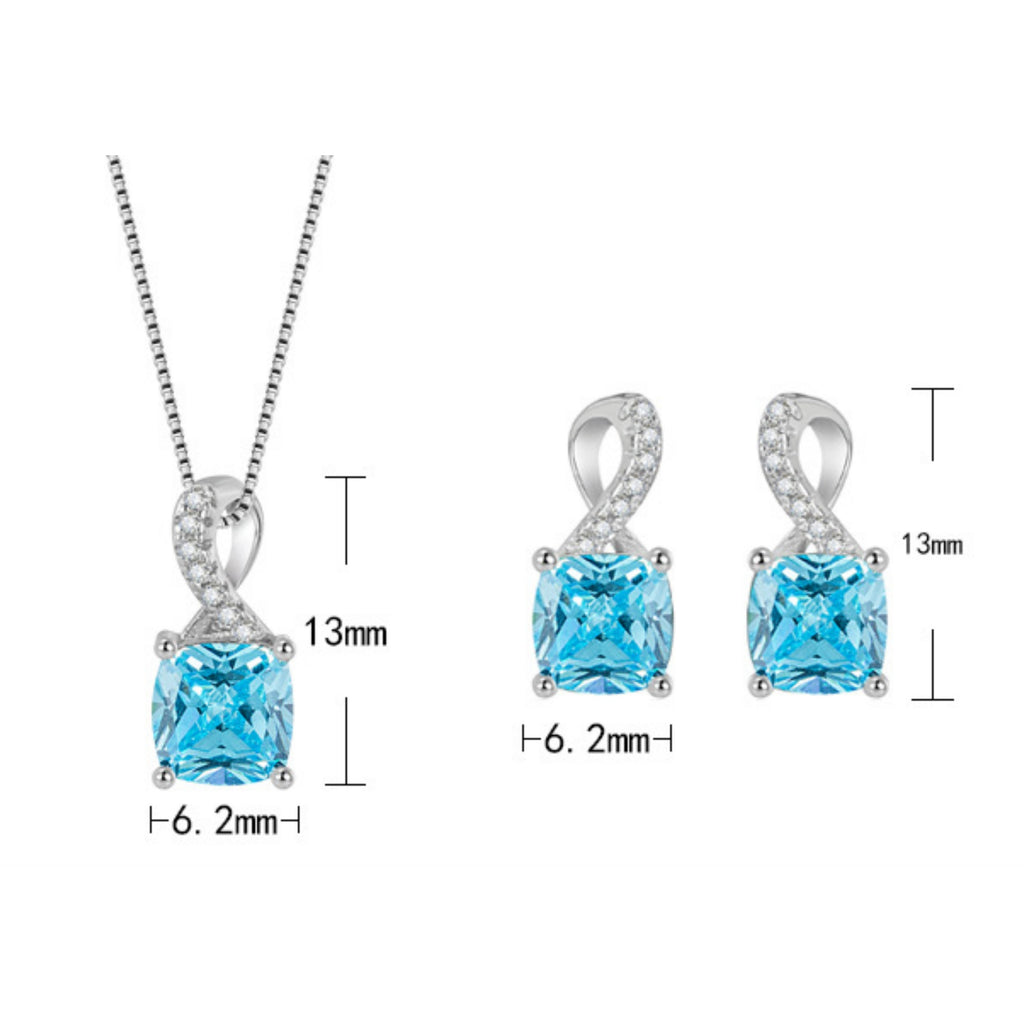 Sterling Silver Fine Jewelry Diamond Set image 3