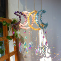 Casual Elegant Moon Crystal Suncatcher Wind Chime Wall Art image 0
