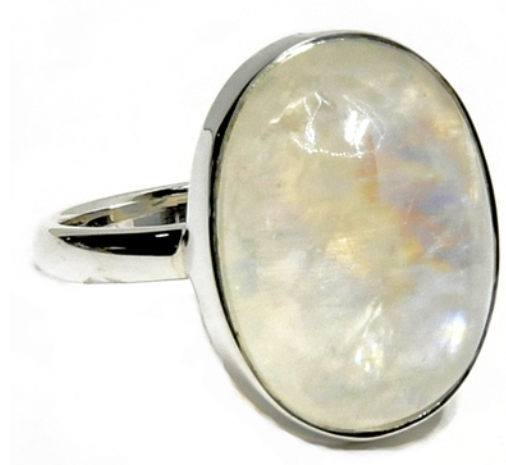 Moonstone 925 Ring Size 6 & 7 image 0