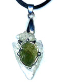 Moldavite Arrowhead Pendant image 0