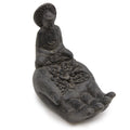 Buddah & Hand Concrete Incense Burner (black) image 0