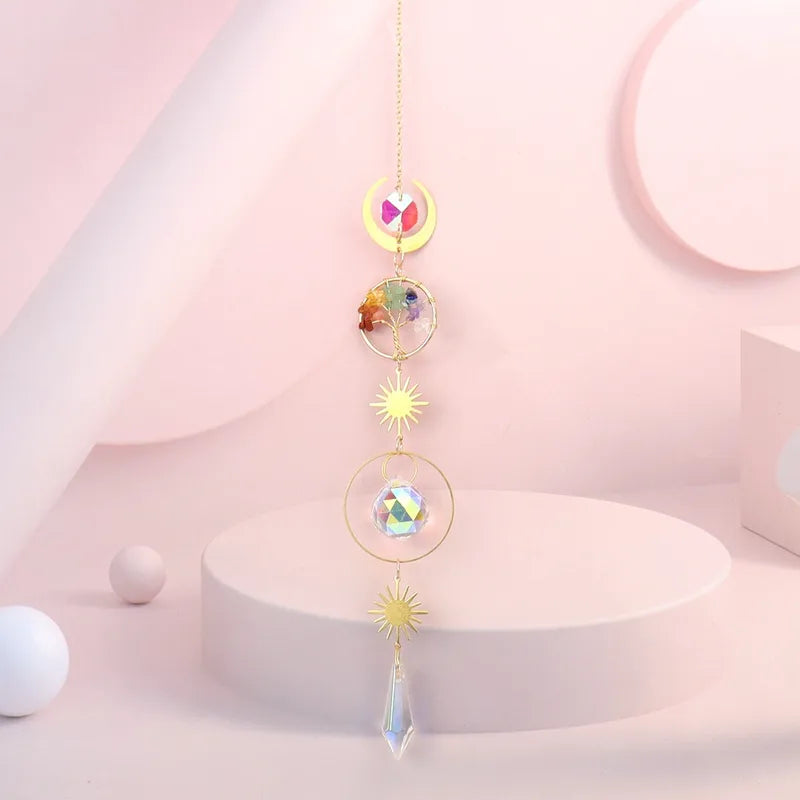 Suncatcher Golden Moon Tree of Life image 7