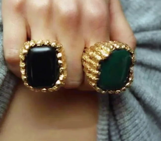 Arylic Allow Copper Open Ring (black1) image 0