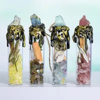 Crystal Jar Pendant Spell Jar Ornament image 1