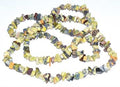 (11) Yellow Turquoise Chip Necklace 32" image 0