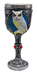 Mystic Owl chalice 6 1/2" image 0
